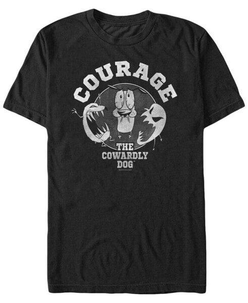 Men's Courage The Cowardly Dog Ghostly Pair Short Sleeve T- shirt