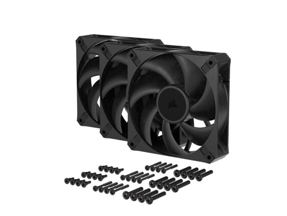 CORSAIR RS120 MAX 120mm PWM Thick Fans Triple Pack - 30mm Thickness - High Stati