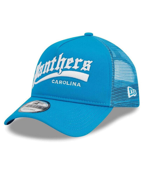 Men's Blue Carolina Panthers Caliber Trucker 9FORTY Adjustable Hat