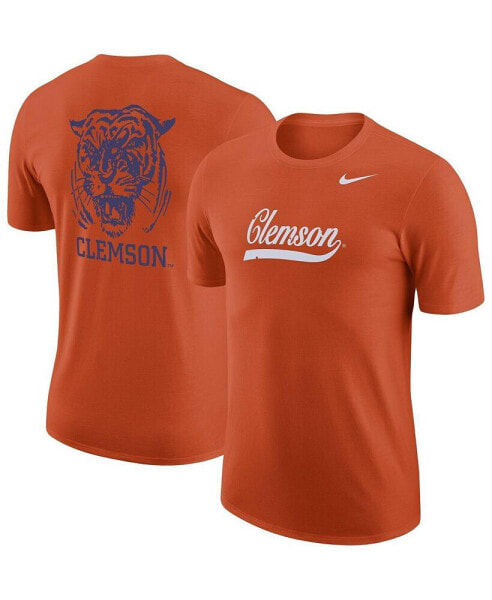 Men's Orange Clemson Tigers 2-Hit Vault Performance T-shirt