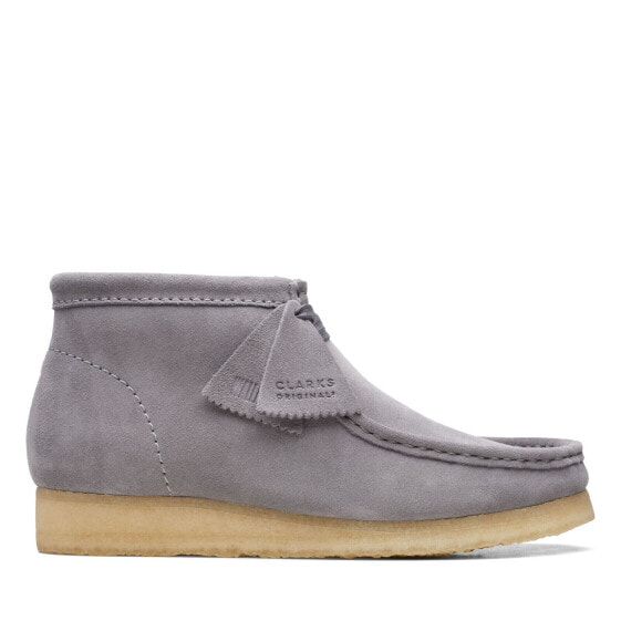 [26169731] MENS CLARKS WALLABEE BOOT - GREY SUEDE