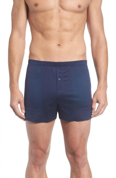 HANRO 301941 Men's Cotton Sporty Knit Boxer, Midnight Navy, X-Large