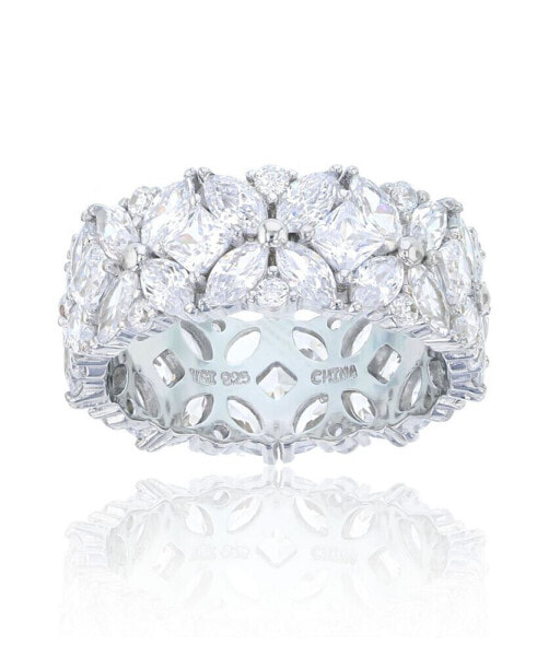 Кольцо Macy's Eternity Band CZ Sterling Silver