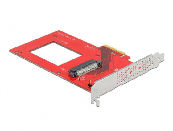 Delock 90071, PCIe, U.3, Male, Red, Silver, PC, China