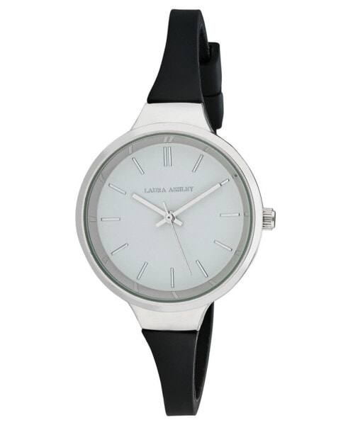 Часы Laura Ashley Quartz Black Silicone Watch