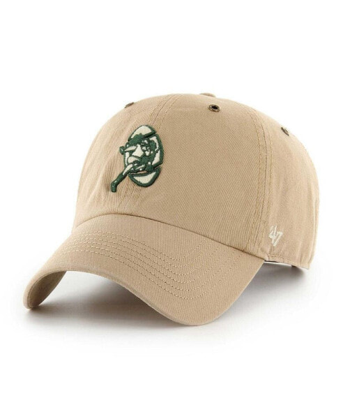 Men's Khaki Green Bay Packers Overton Clean Up Adjustable Hat