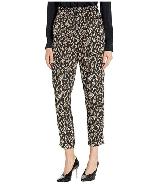 Sabina Musayev 252515 Women's Clover Printed Black Casual Pants Size S