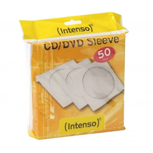 Intenso Storage Solution 100 Papersleeve - Sleeve case - 100 discs - White - Paper