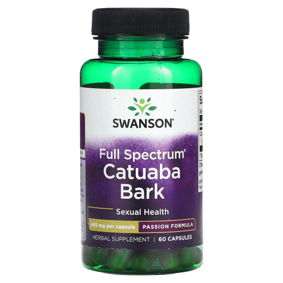 Экстракт Катуабы Full Spectrum, 465 мг, 60 капсул, Swanson