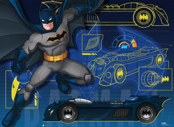 Puzzle 100 p xxl - das batmobil / batman