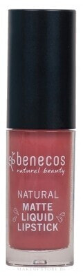 Flüssiger matter Lippenstift - Benecos Natural Matte Liquid Lipstick Rosewood Romance