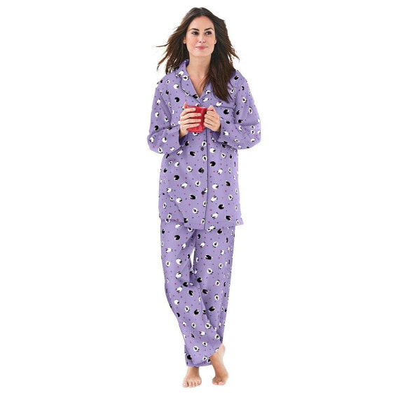 Plus Size Classic Flannel Pajama Set