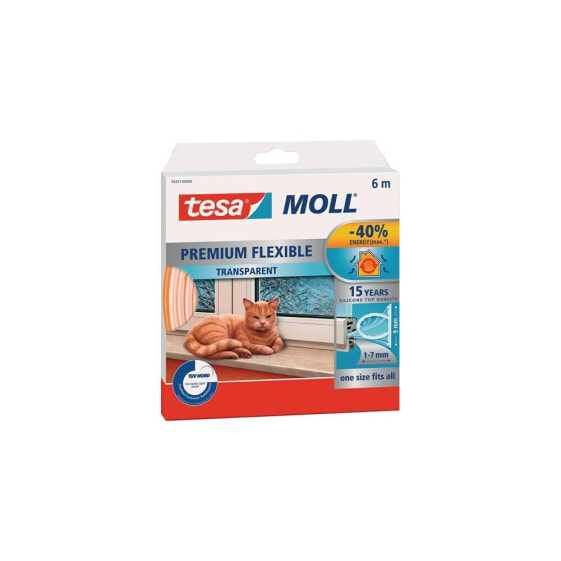 Tesa Silikondichtung tesamoll® 5417 B9mmxH7mmxL6m transparent , VE: 8