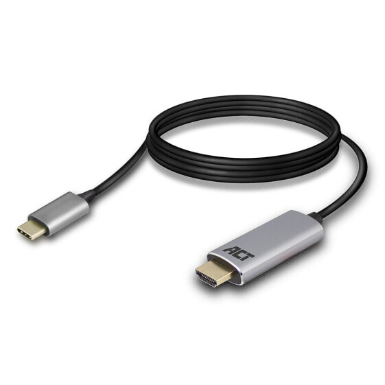 ACT AC7015 USB-C to HDMI connection cable 1.8 meter - 1.8 m - USB Type-C - HDMI Type A (Standard) - Male - Male - Straight