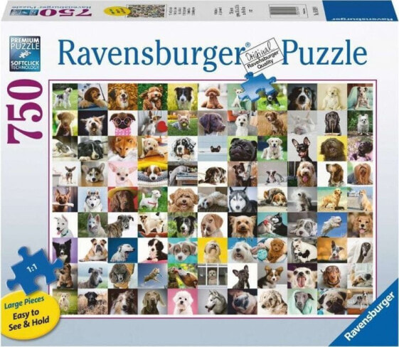 Пазл Ravensburger 750 элементов XXL - 99 Любимых собак 169399 RAVENSBURGER