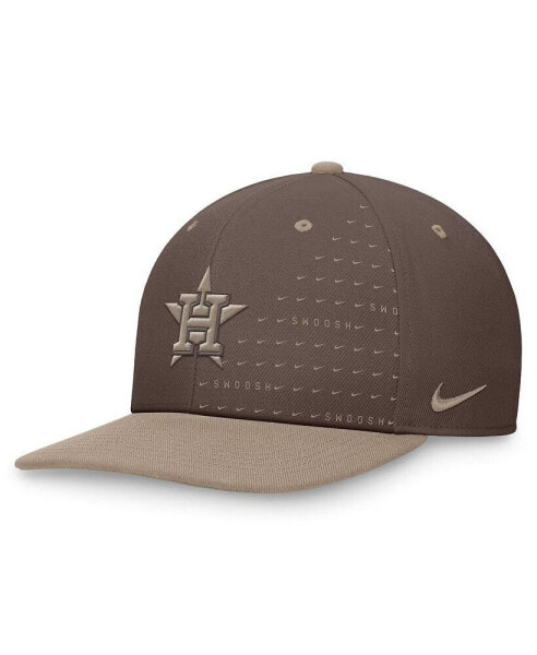 Men's Brown Houston Astros Statement Ironstone Pro Performance Snapback Hat