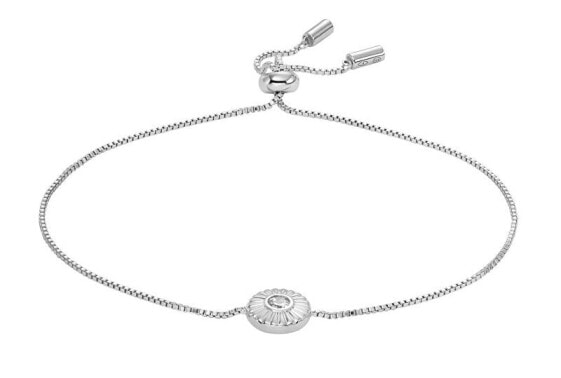 Elegant silver bracelet with Circle crystal JFS00616040
