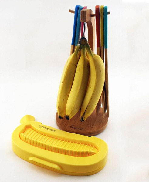 CooknCo Bamboo Banana Hanger & Cutter Set