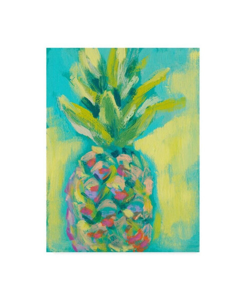 Jennifer Goldberger Vibrant Pineapple II Canvas Art - 15" x 20"