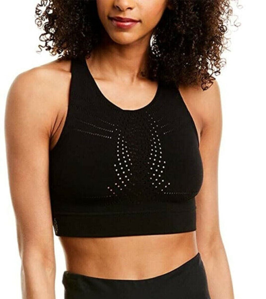 Free People 261544 Women's Black Stretch Scoop Neck Racerback Sports Bra Size XS