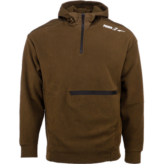 Худи мужское Puma RAD/CAL Polarfleece Half-Zip в зеленом цвете 84978462