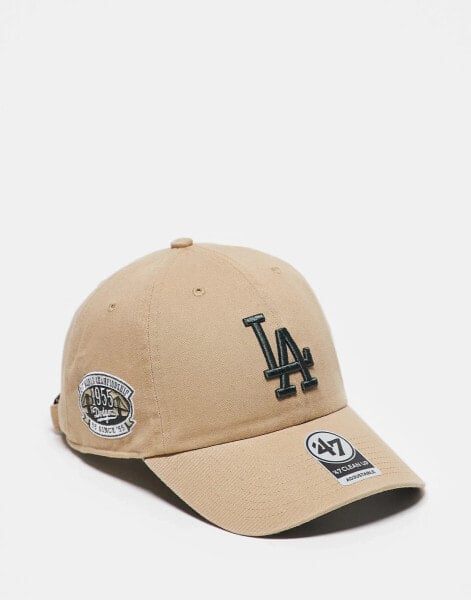 47 Brand Los Angeles Dodgers contrast cap in beige