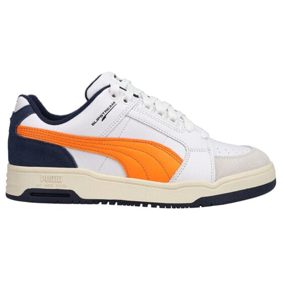 Puma Slipstream Lo Retro Lace Up Mens Blue, Orange, White Sneakers Casual Shoes