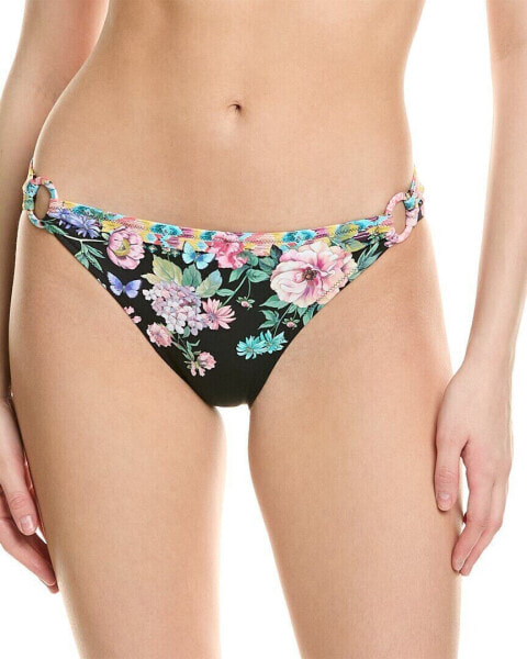 Johnny Was Butterfly Ring Bikini Bottom Women's Black Xs