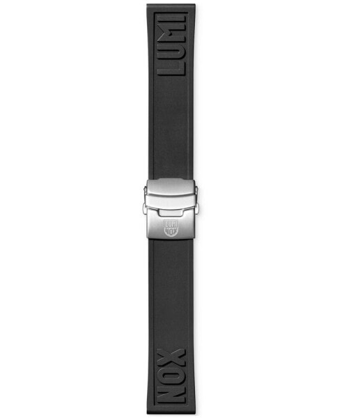 Interchangeable Black Rubber Watch Strap