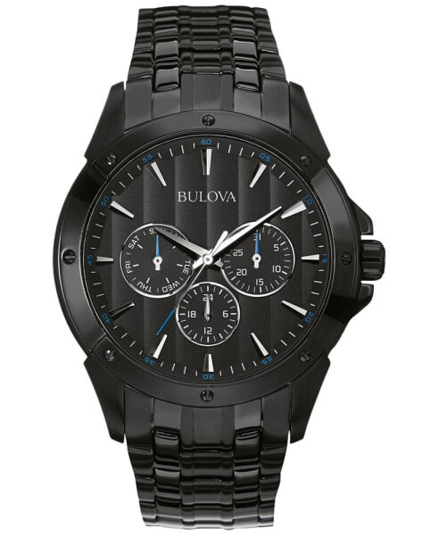 Часы Bulova Black Ion Plated Steel Watch 43mm
