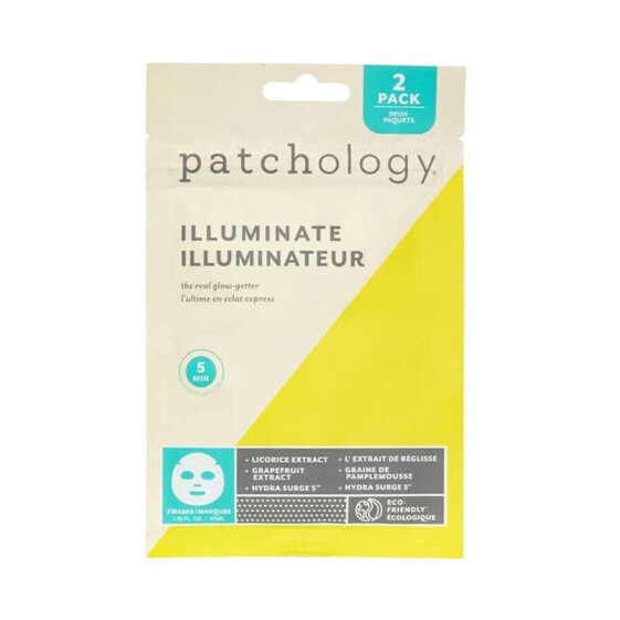 Patchology FlashMasque Illuminate Тканевые маски, выравнивающие тон кожи и придающие сияние