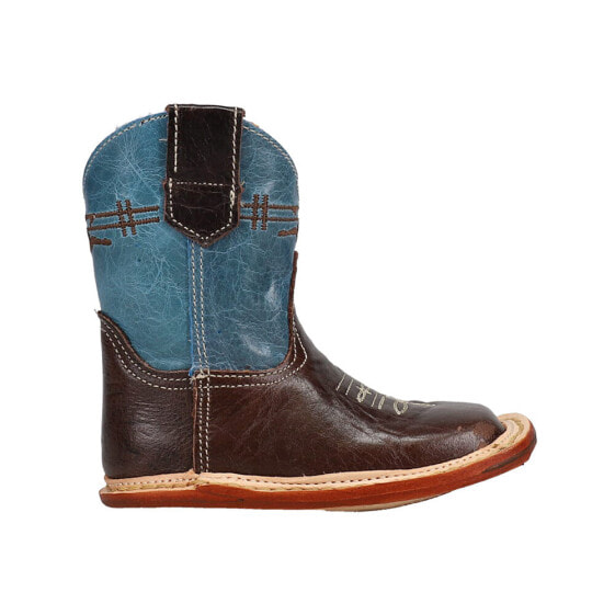 Roper Cowbaby Square Toe Cowboy Infant Boys Blue, Brown Casual Boots 09-016-791