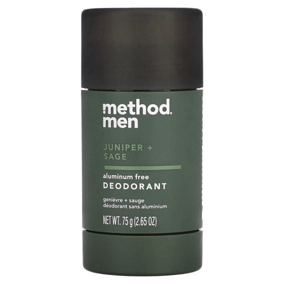 Men, Aluminum Free Deodorant, Juniper + Sage, 2.65 oz (75 g)