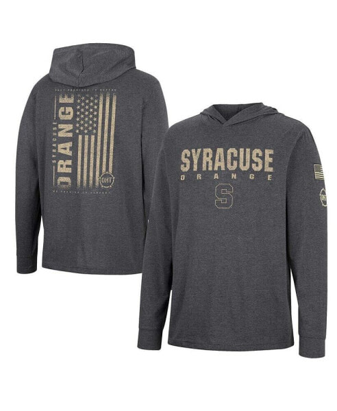 Men's Charcoal Syracuse Orange Team OHT Military-Inspired Appreciation Hoodie Long Sleeve T-shirt