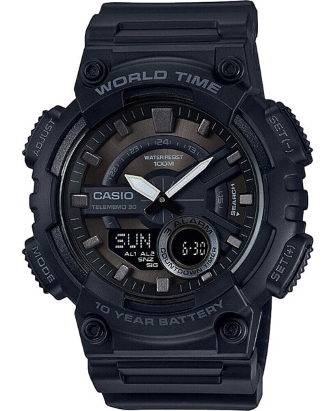 Часы Casio Black Resin Watch 50mm
