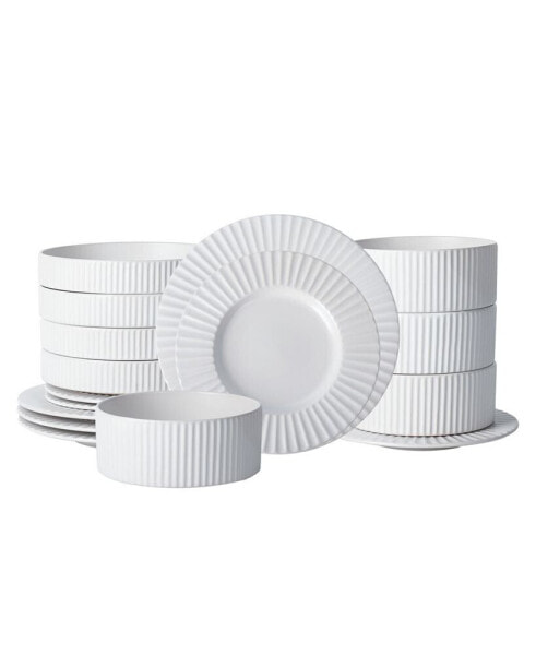 Lusso 16 Pc. Dinnerware Set, Service for 4