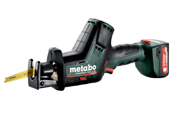 Metabo Powermaxx SSE 12 BL - Безщеточная аккумуляторная дрель - Черный, Красный - 3000 об/мин - 1.6 см - 89 дБ - 78 дБ