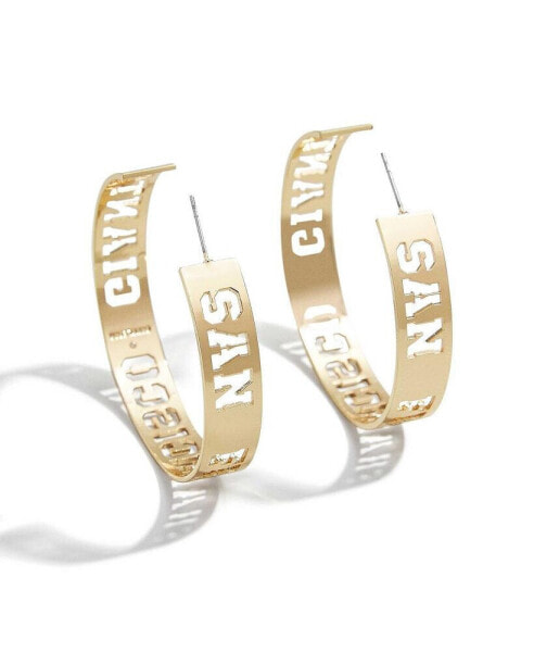 Women's x Baublebar San Francisco Giants Large Cutout Hoop Earrings