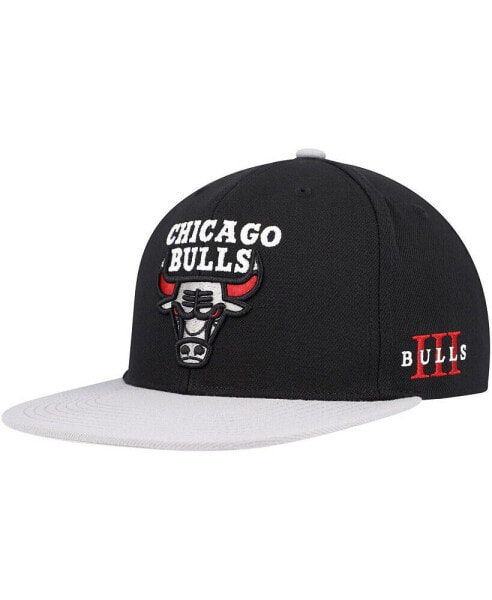 Men's Black, Gray Chicago Bulls Core Snapback Hat