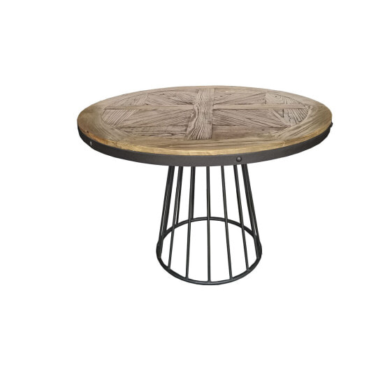 Обеденный стол Home ESPRIT Натуральный Деревянный Металл 110 x 110 x 78 cm