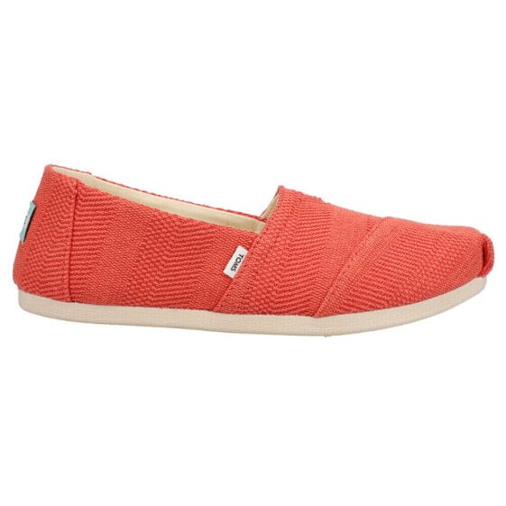 TOMS Alpargata Classic Slip On Womens Red Flats Casual 10018063T