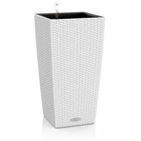 Plant pot Lechuza 40 x 40 x 75 cm White Black polypropylene