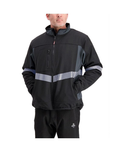 Big & Tall Enhanced Visibility Insulated Softshell Jacket with Reflective Tape