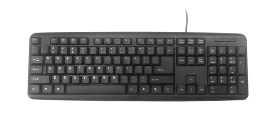 Клавиатура Gembird KB-U-103 - Полноразмерная (100%) - Проводная - USB - Черная