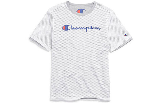 Champion 经典 双面穿 透气 网眼直筒T恤 美版 男女同款 白色 / Футболка Champion T4504-549922-X8N T-Shirt
