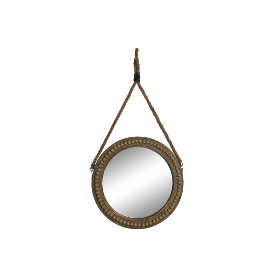 Настенное зеркало Home ESPRIT Коричневый Деревянный Веревка Колониальный шары 38 x 4 x 72 cm