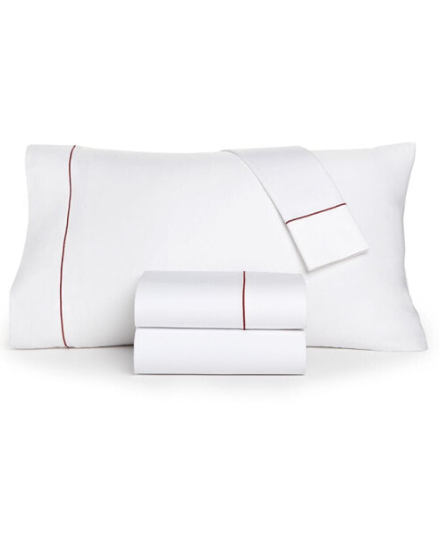 Solid 550 Thread Count 100% Cotton 3-Pc. Sheet Set, Twin XL, Created for Macy's