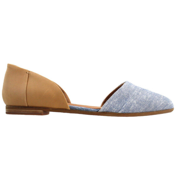 TOMS Jutti Dorsay Slip On Womens Blue Flats Casual 10011759