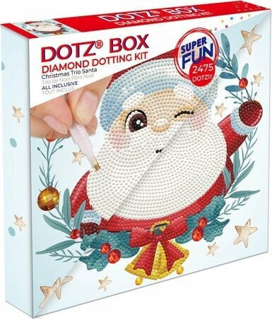 DIAMOND DOTZ DIAMOND DOTZ DOTZ BOX CHRISTMAS TRIO SANTA