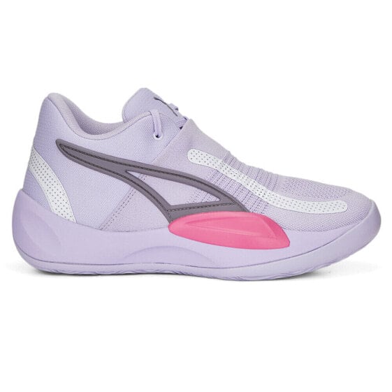 Puma Rise Nitro Basketball Mens Purple Sneakers Athletic Shoes 37701211